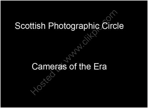 Cameras Of the Era